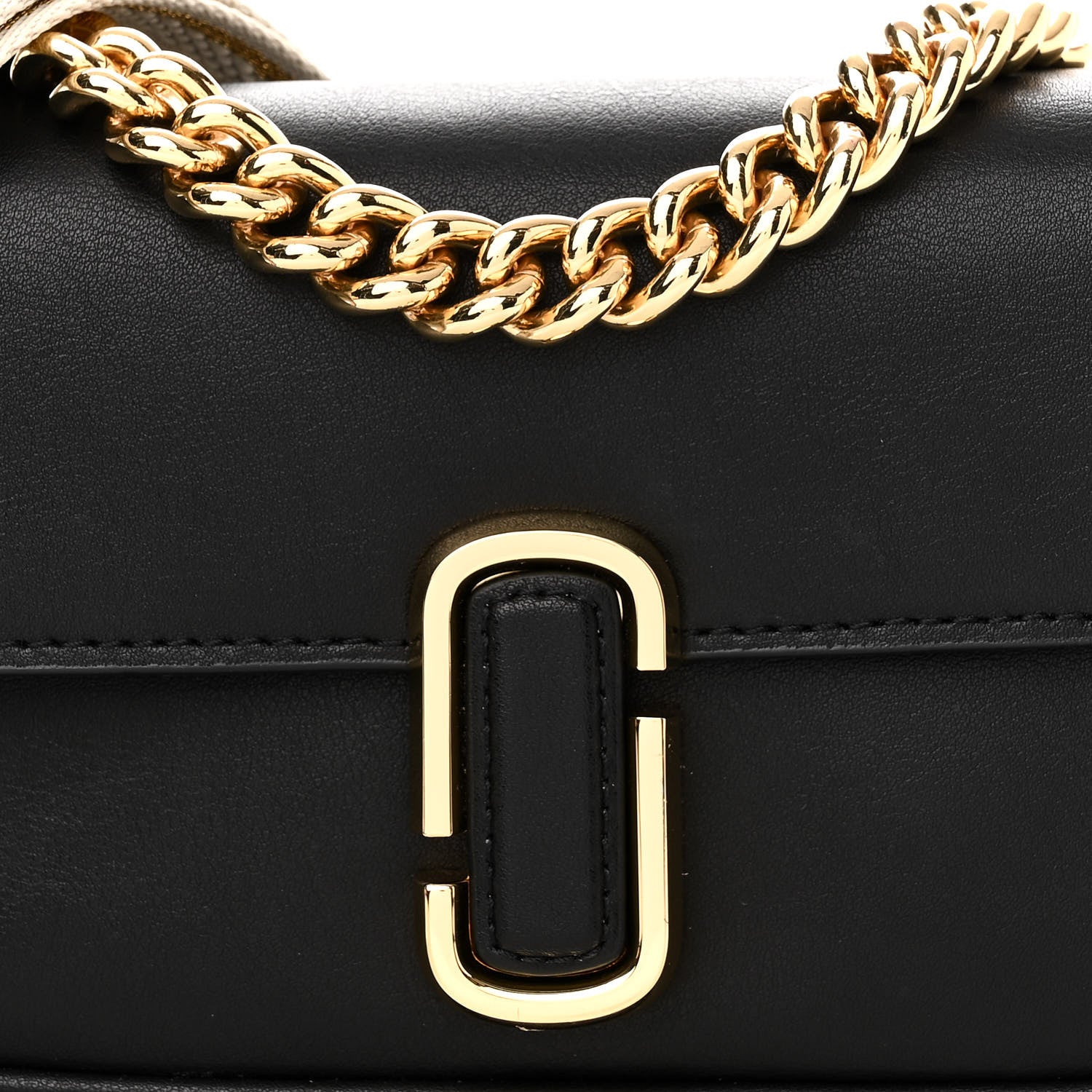 Marc Jacobs Calfskin The J Marc Shoulder Bag Black 9 of 11