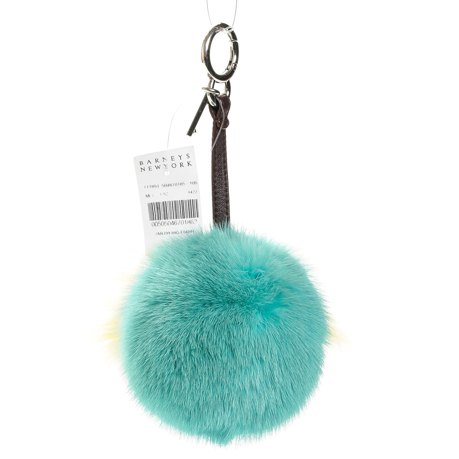 Fendi Shiny Nappa Mink Fox Fur Crystal QuTweet Dazzling Bag Bug Charm Bordeaux Seashell Multicolor 3 of 6