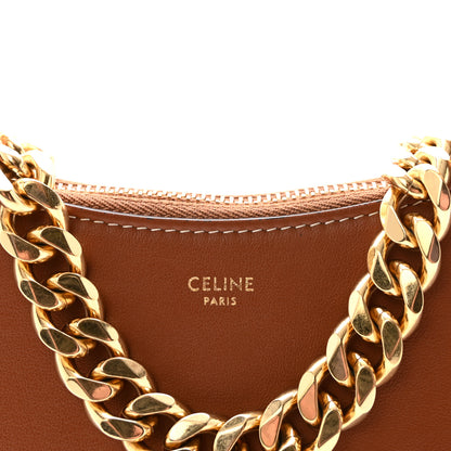 Celine Smooth Calfskin Medium Chain Strap Ava Shoulder Bag  Tan 8 of 10