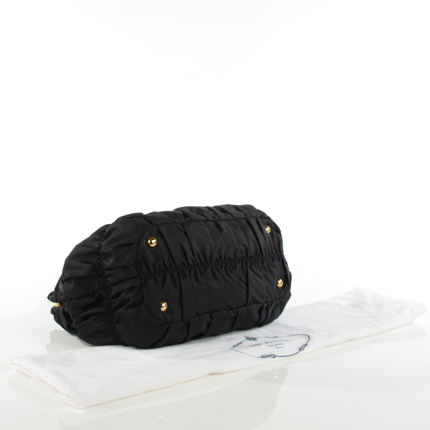 Prada Tessuto Nylon Gaufre Tote Nero Black 4 of 11