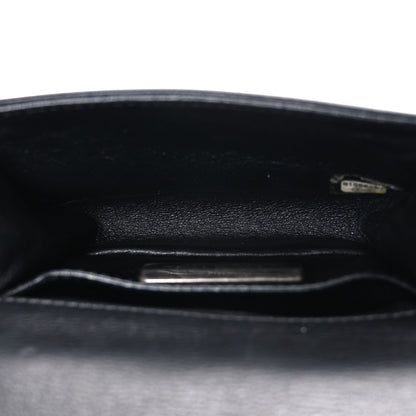 Chanel Galuchat Stingray Mini Boy Flap Black Silver 5 of 10