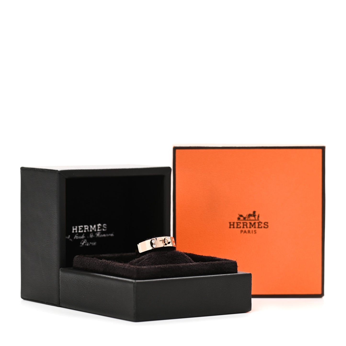 18K Rose Gold Diamond PM Kelly Ring 52 6