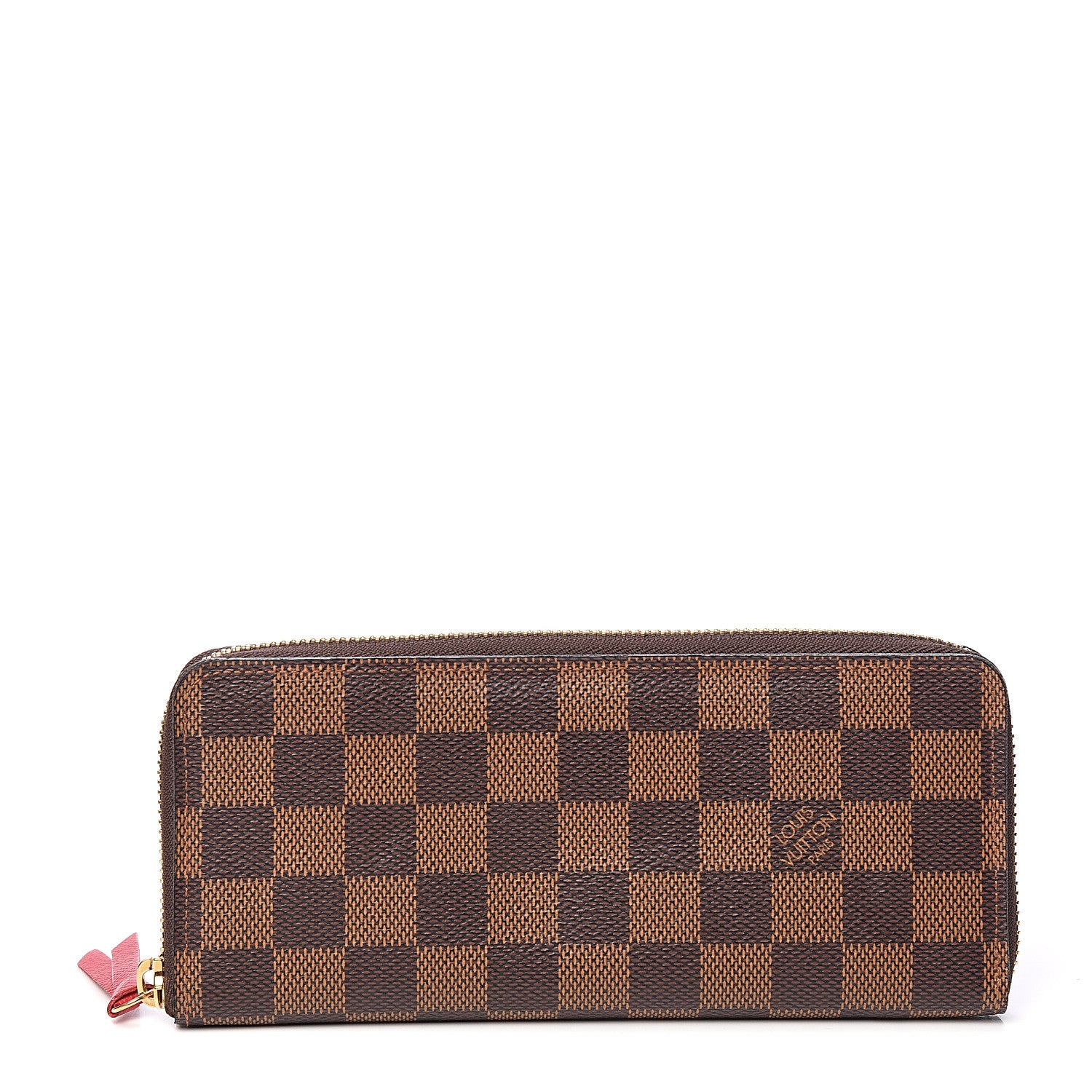 Louis Vuitton Damier Ebene Clemence Wallet Cherry 1 of 7