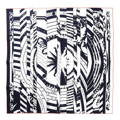 Hermes Silk Carre Astrologie Nouvelle Tattoo Scarf 90 Marine White 1 of 6