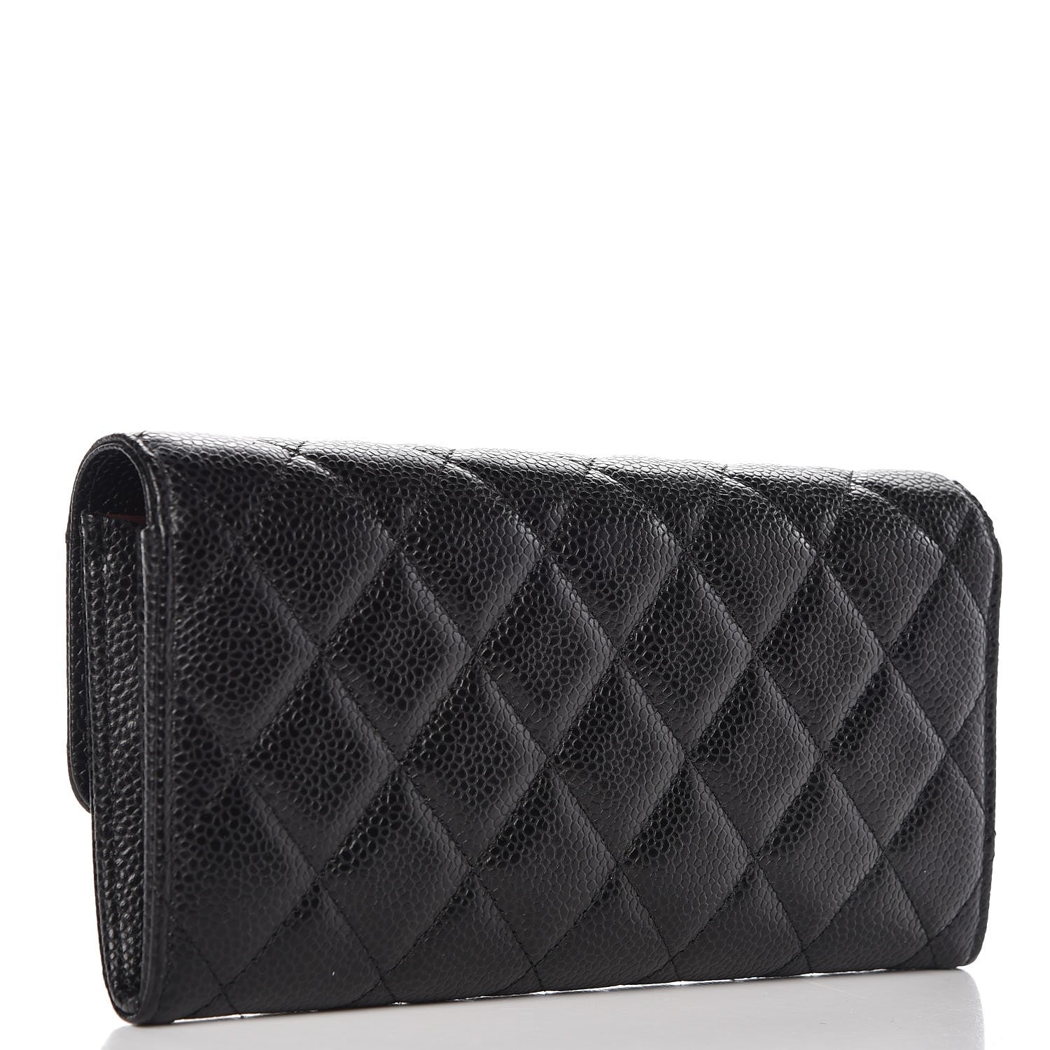 Chanel Caviar Quilted Large Flap Wallet Black 3 of 8