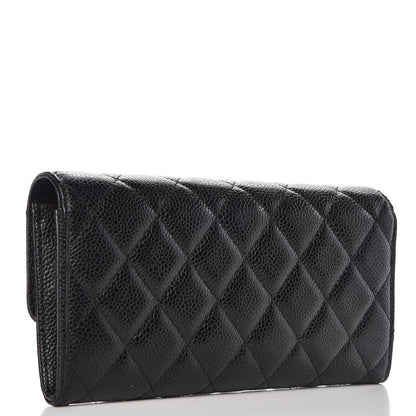 Chanel Caviar Quilted Large Flap Wallet Black 3 of 8
