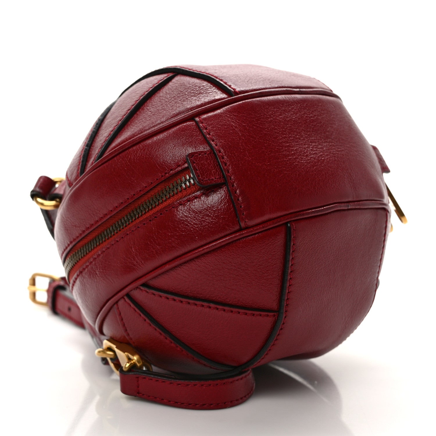 Gucci Piuma Lux Energy Mini Tifosa Basketball Shaped Shoulder Bag Romantic Cerise 7 of 10