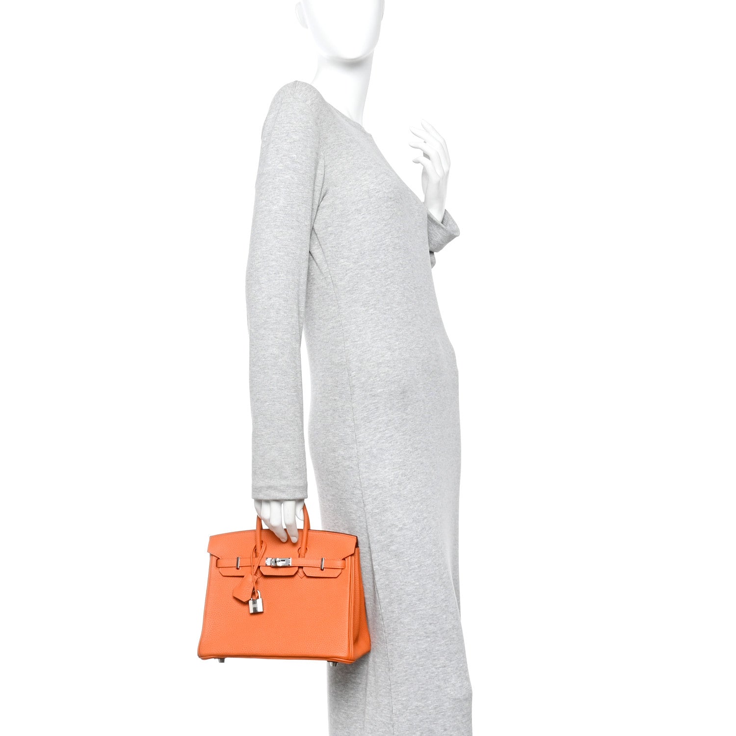 Hermes Togo Birkin 25 Orange 2 of 11