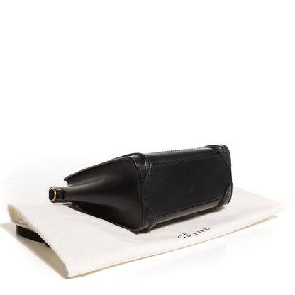 Celine Smooth Calfskin Nano Luggage Black 4 of 9