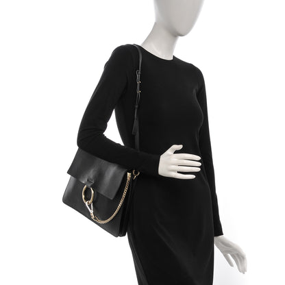 Chloe Calfskin Medium Faye Shoulder Bag Black 2 of 10