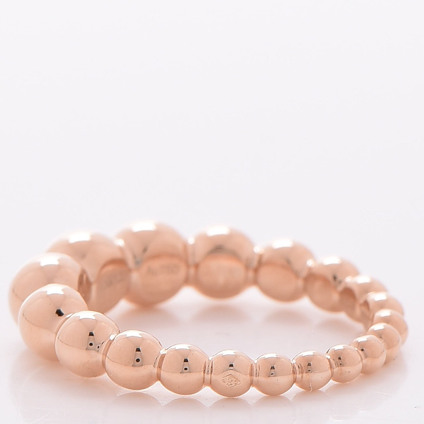 18K Rose Gold Perlee Pearls of Gold Variation Ring 53 6.5