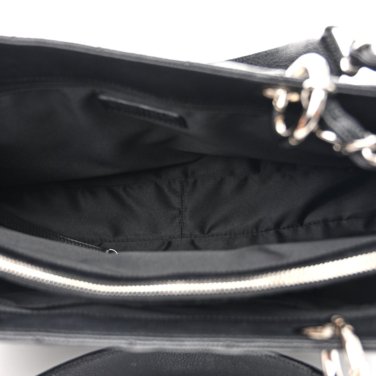 Caviar Quilted Grand Shopping Tote GST Black