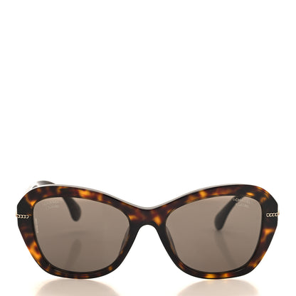 Chanel Acetate Polarized CC Butterfly Sunglasses 5510-A Dark Tortoise 2 of 6