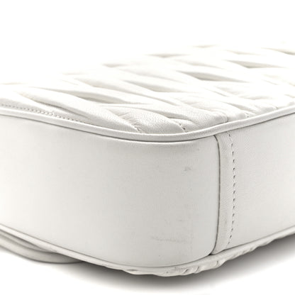 Miu Miu Nappa Matelasse Flap Shoulder Bag White 8 of 9