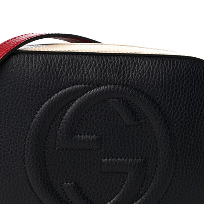 Gucci Dollar Calfskin Bi-Color Small Soho Disco Bag Mystic White Black 7 of 10