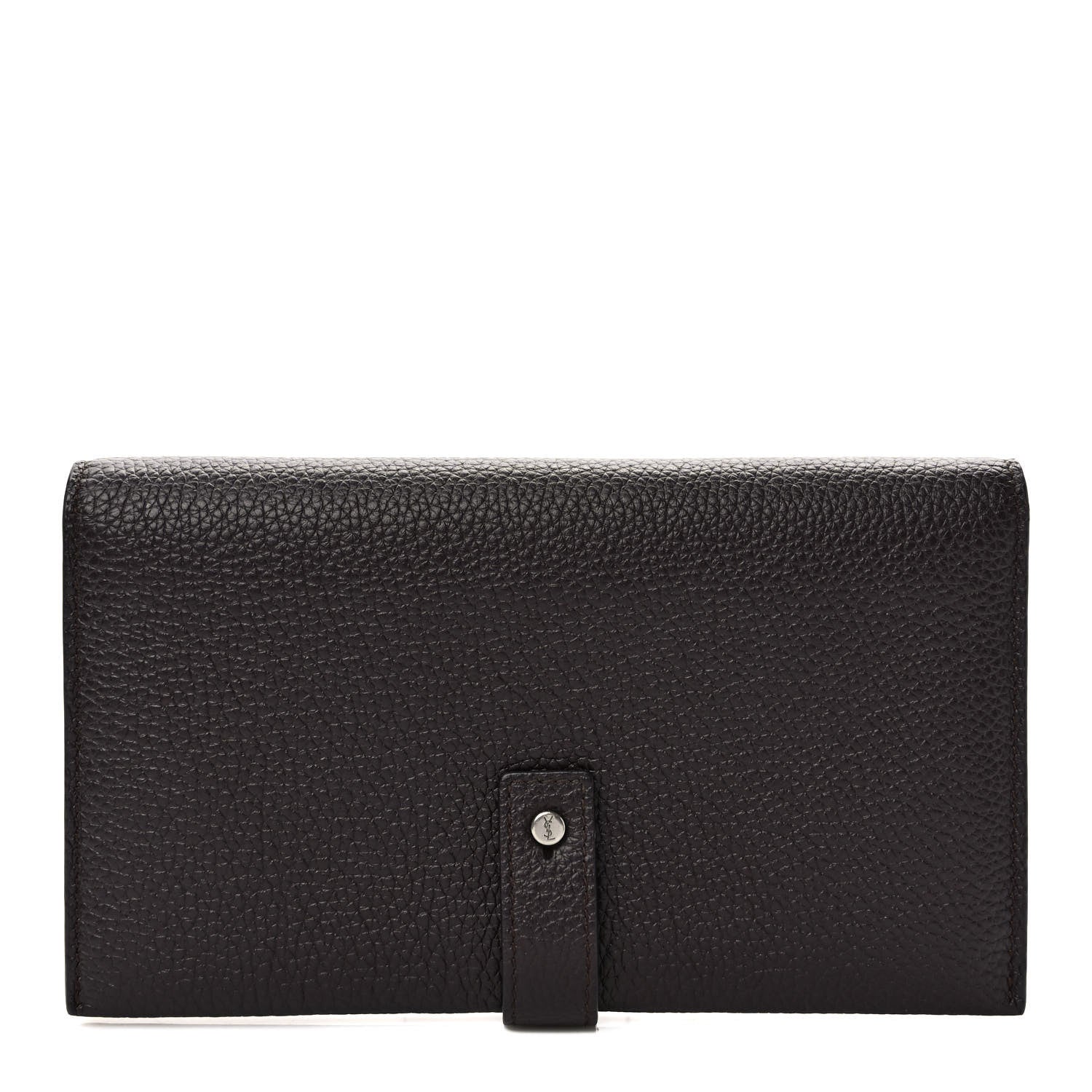 Saint Laurent Grained Calfskin Souple Thin Wallet Amaranto 1 of 7