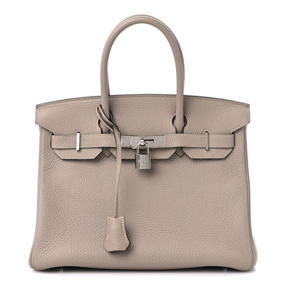 Hermes Togo BIRKIN 30 Gris Tourterelle 1 of 12