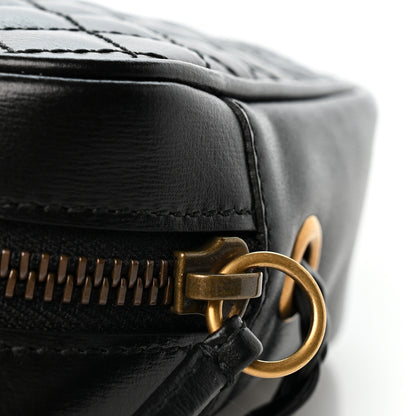Gucci Calfskin Trapuntata Web Mini GG Shoulder Bag Black 11 of 12