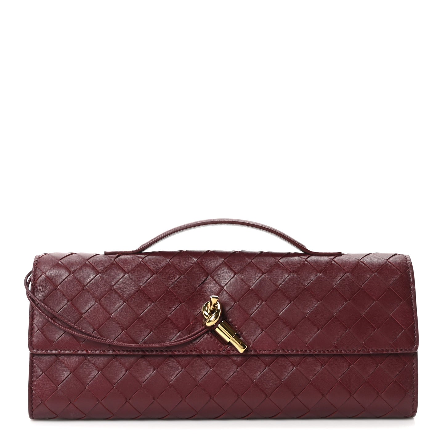 Nappa Intrecciato Long Andiamo Top Handle Clutch Barolo