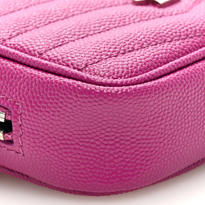Saint Laurent SAINT LAURENT Grain De Poudre Matelasse Monogram Baby Lou Camera Bag Electric Fuxia 7 of 8