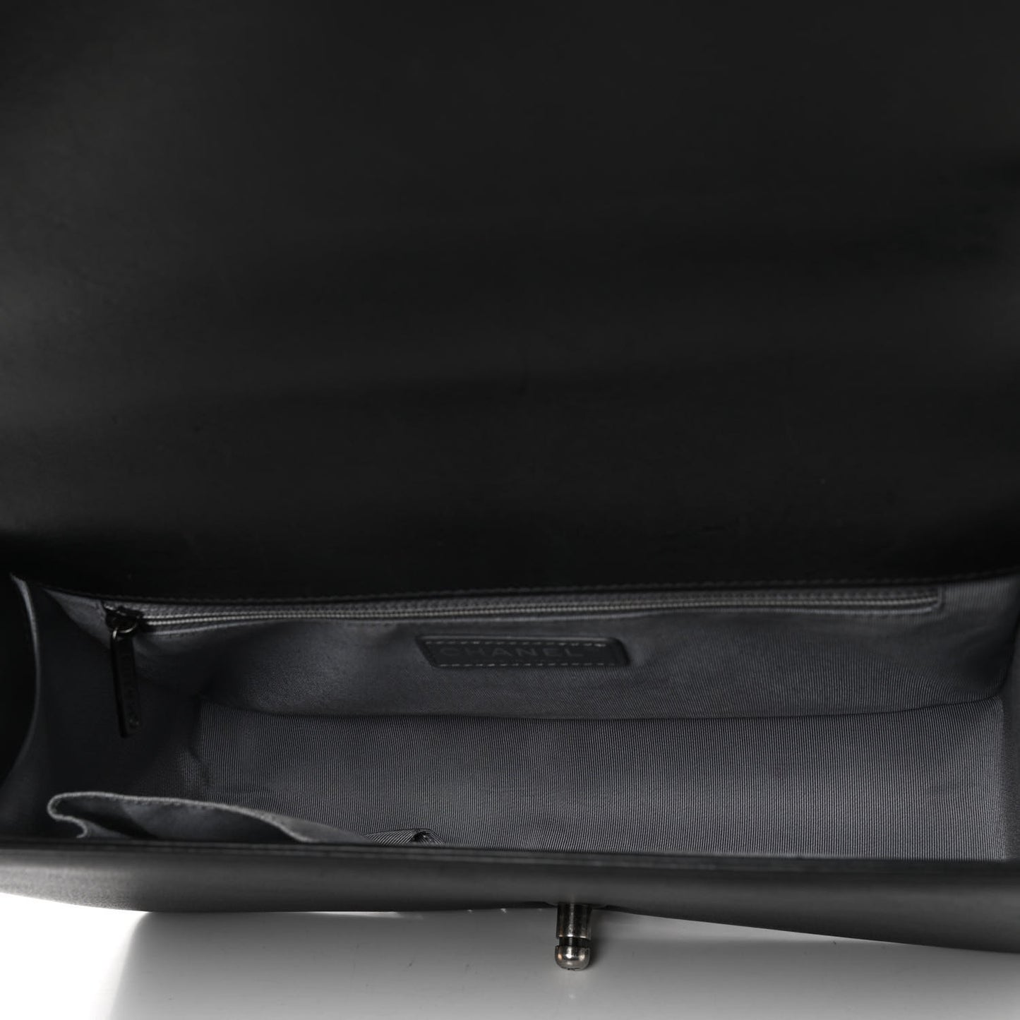 Calfskin Quilted New Medium Boy Flap Black