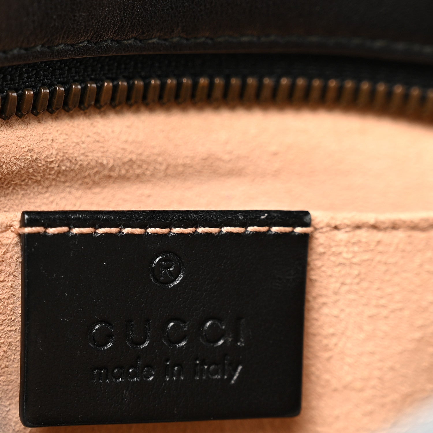Gucci Calfskin Matelasse Small GG Marmont Chain Shoulder Bag Black 6 of 12