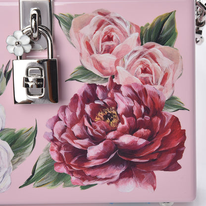 Dolce & Gabbana Acrylic Floral Print Dolce Box Clutch Pink 7 of 12