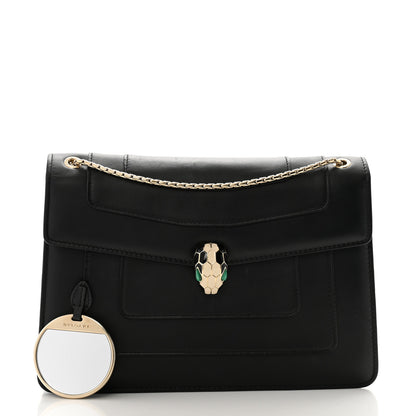 Bulgari Calfskin Serpenti Forever Crossbody Bag Black 3 of 16