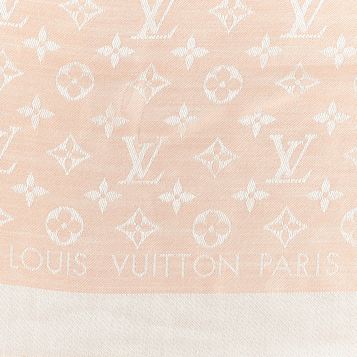 Louis Vuitton Silk Wool Monogram Denim Shawl Rose 2 of 3