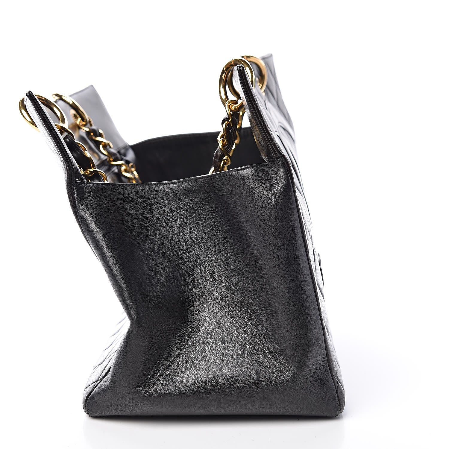 Chanel Lambskin Quilted Tote Black 10 of 19
