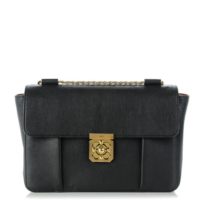 Chloe Goatskin Large Elsie Shoulder Bag Black 1 of 8