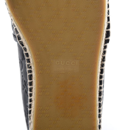 Gucci Guccissima Signature Espadrilles 37 Black 9 of 11
