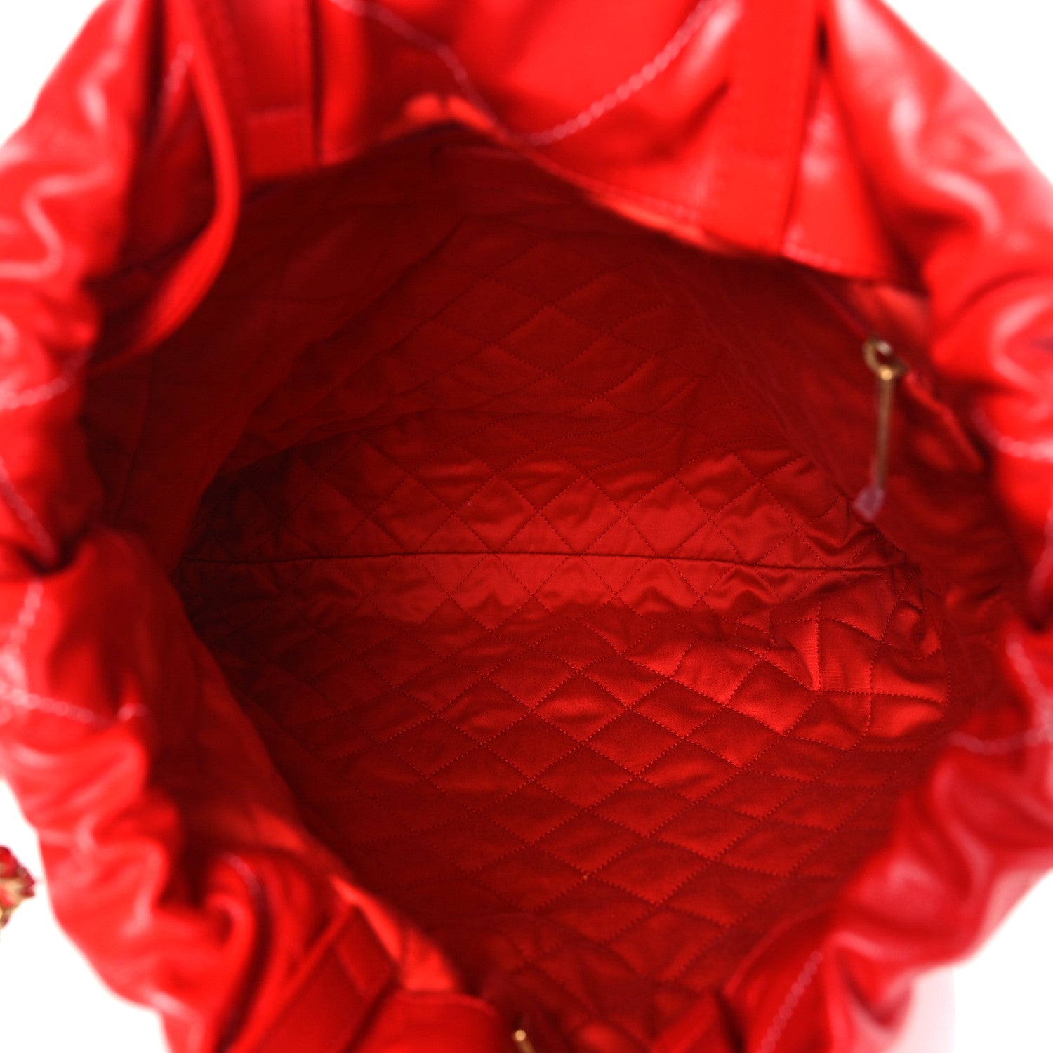 Chanel Shiny Calfskin Quilted 22 Backpack Red 5 of 9