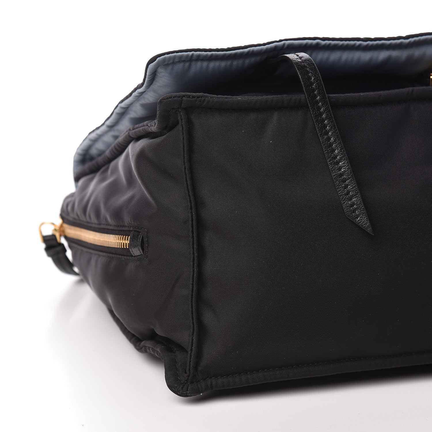 Prada Tessuto Nylon Etiquette Flap Black Soleil 9 of 12