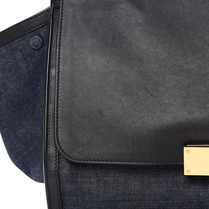 Celine Smooth Calfskin Denim Medium Trapeze Blue 14 of 16