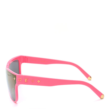 Louis Vuitton Acetate Nylon LV Shadow Square Sunglasses Z1844U Hot Pink 3 of 6