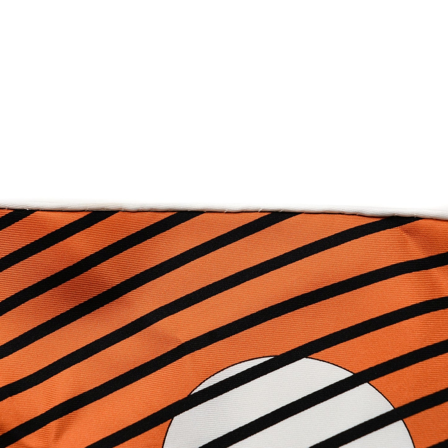 Silk H20 Triangle Scarf Noir Orange