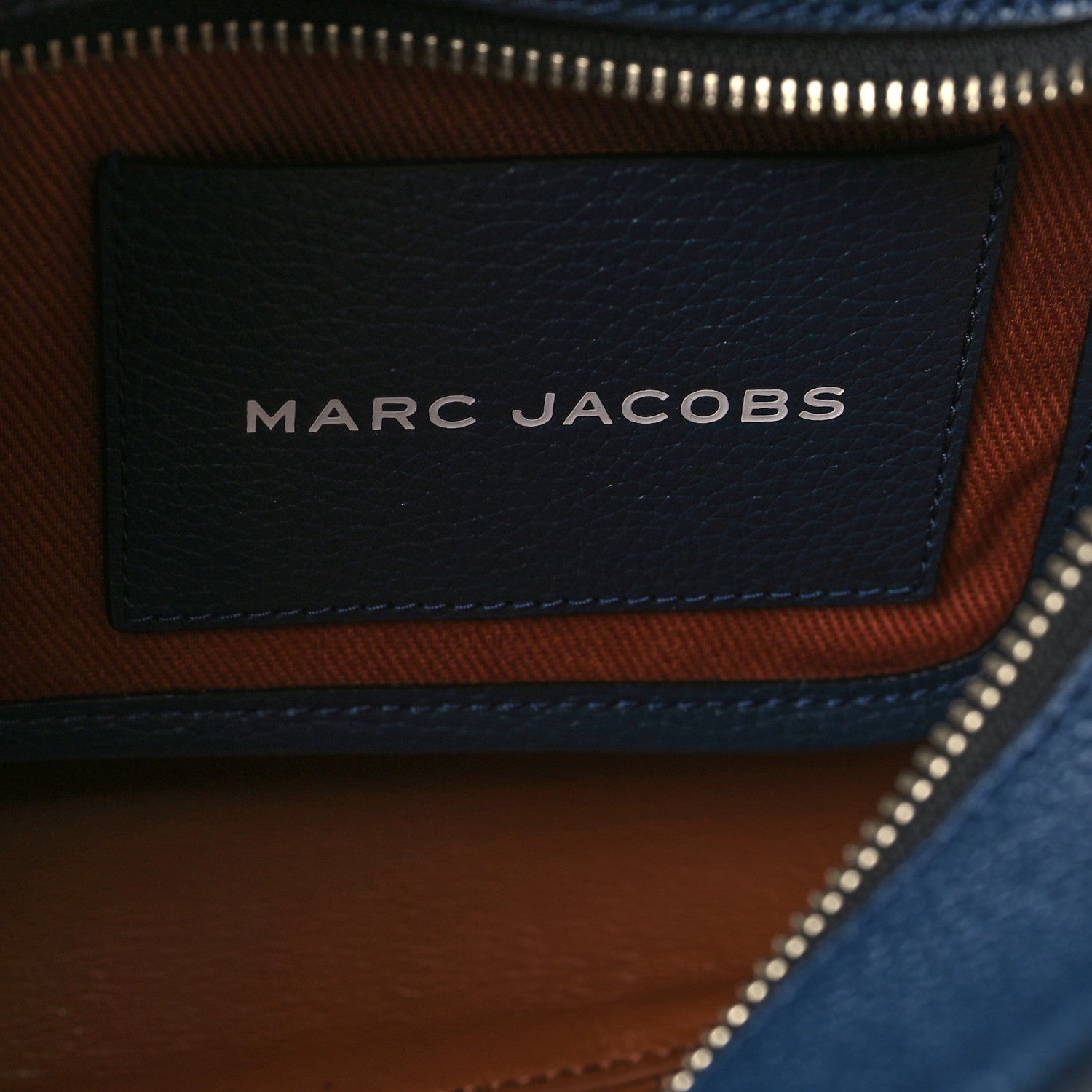 Marc Jacobs Grained Calfskin Small The Tote Bag Blue Sea 6 of 9