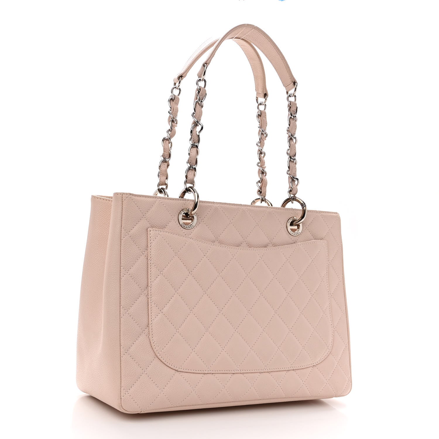 Chanel Caviar Quilted Grand Shopping Tote GST Light Pink 2 of 10