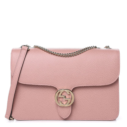Gucci Dollar Calfskin Interlocking G Shoulder Bag Soft Pink 1 of 9