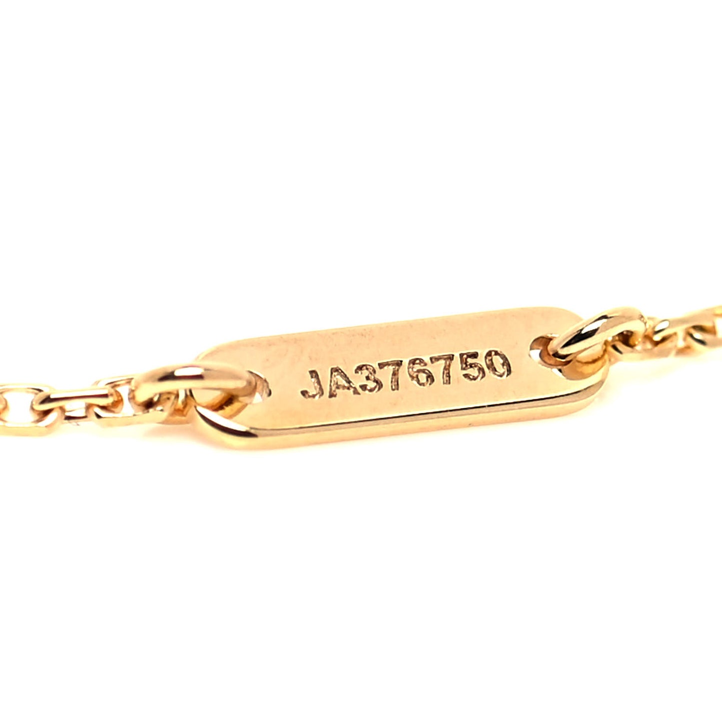 18K Yellow Gold Mother of Pearl Sweet Alhambra Bracelet