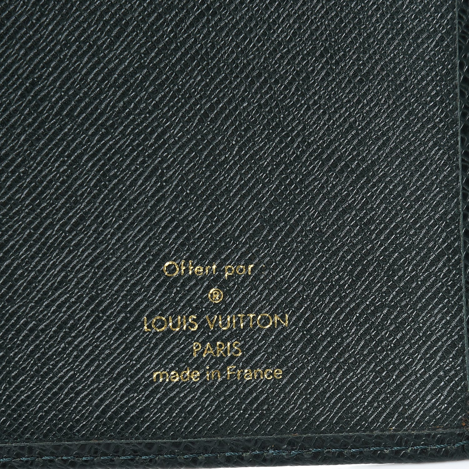 Louis Vuitton Taiga Checkbook Pocket Agenda Cover Epicea 6 of 7
