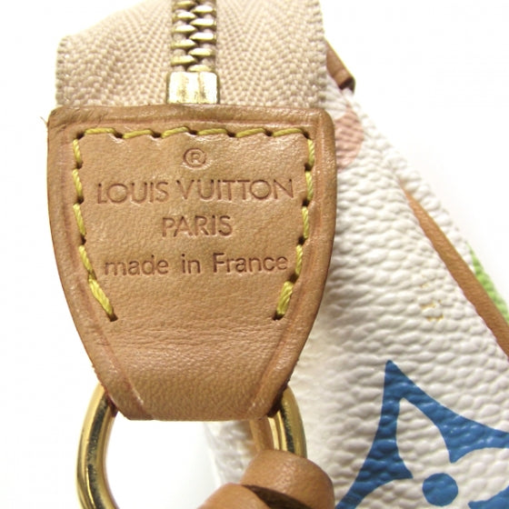 Monogram Multicolor Pochette Accessories White