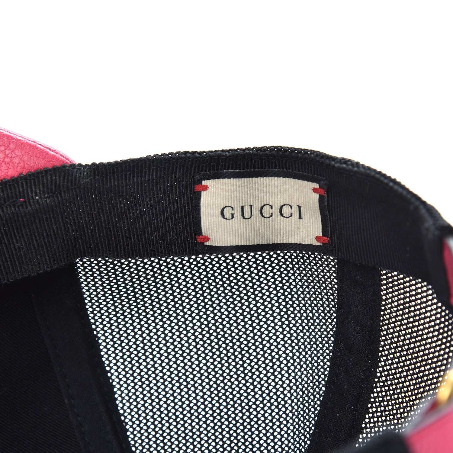 Gucci Cripto Calfskin Logo Baseball Hat L Fuxia Black 7 of 9
