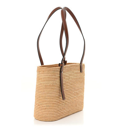 Loewe Raffia Small Square Basket Tote Bag Natural Tan 3 of 10