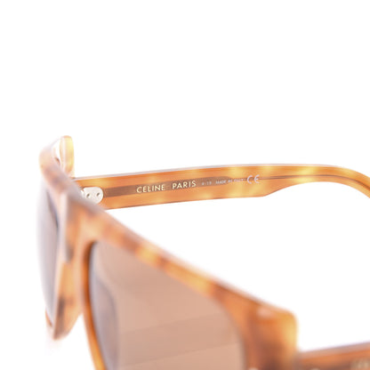 Celine Acetate Curved Flat Top Rectangular Sunglasses CL40089I Brown 6 of 7