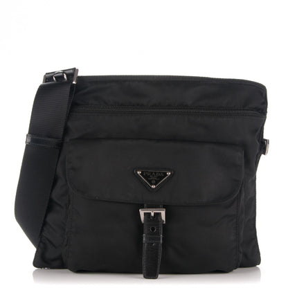 Prada Nylon Vela Messenger Black 1 of 8