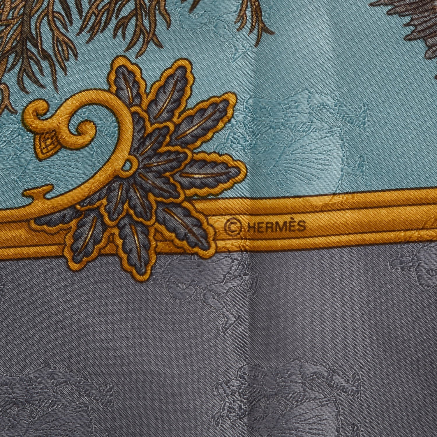 Hermes Silk Joies d'Hiver Scarf 90 5 of 6