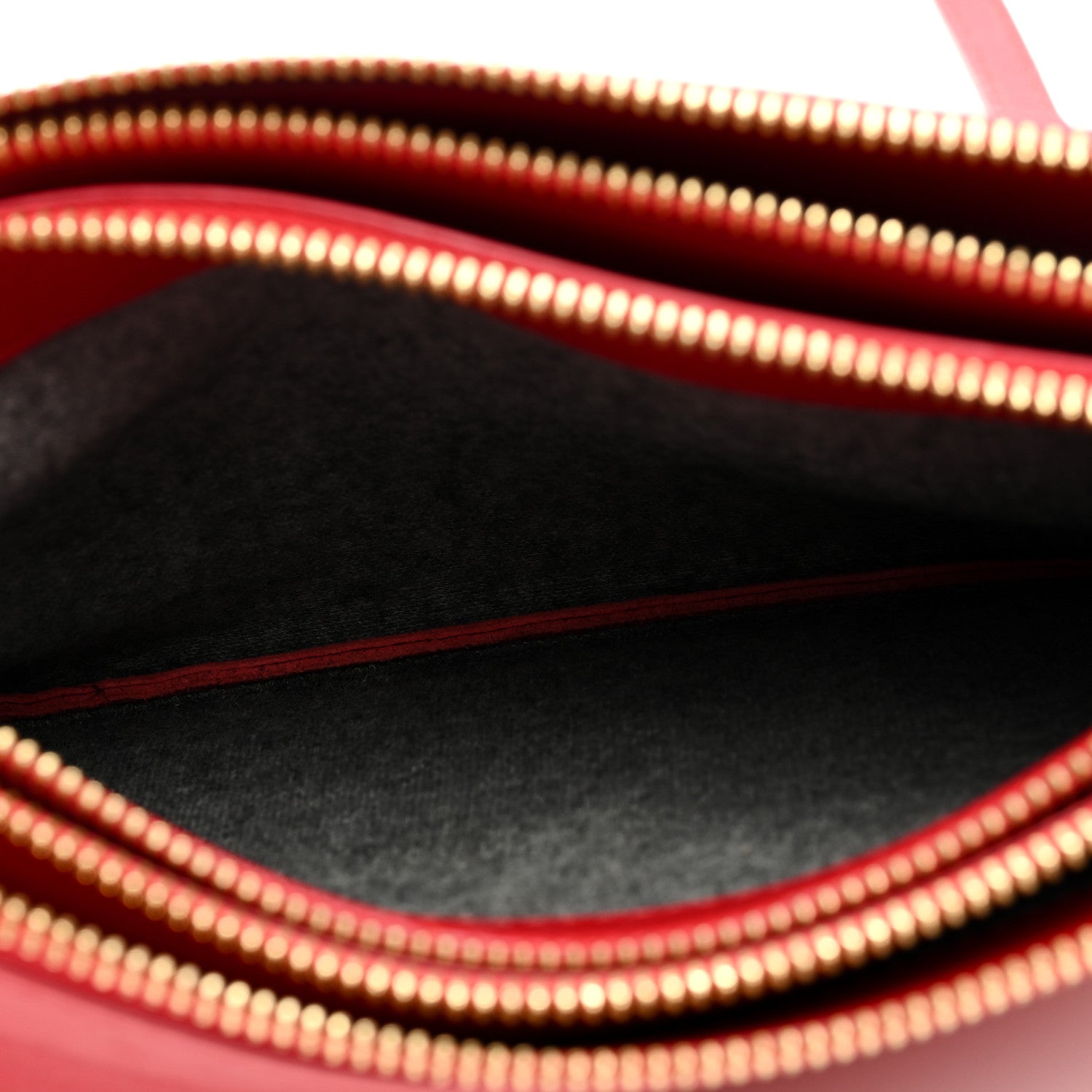 Celine Lambskin Small Trio Crossbody Bag Red 6 of 13