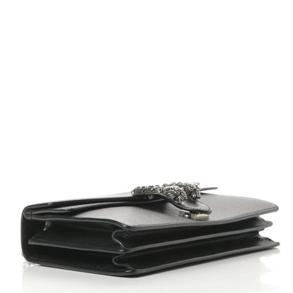Gucci Pebbled Calfskin Small Dionysus Shoulder Bag Black 4 of 11